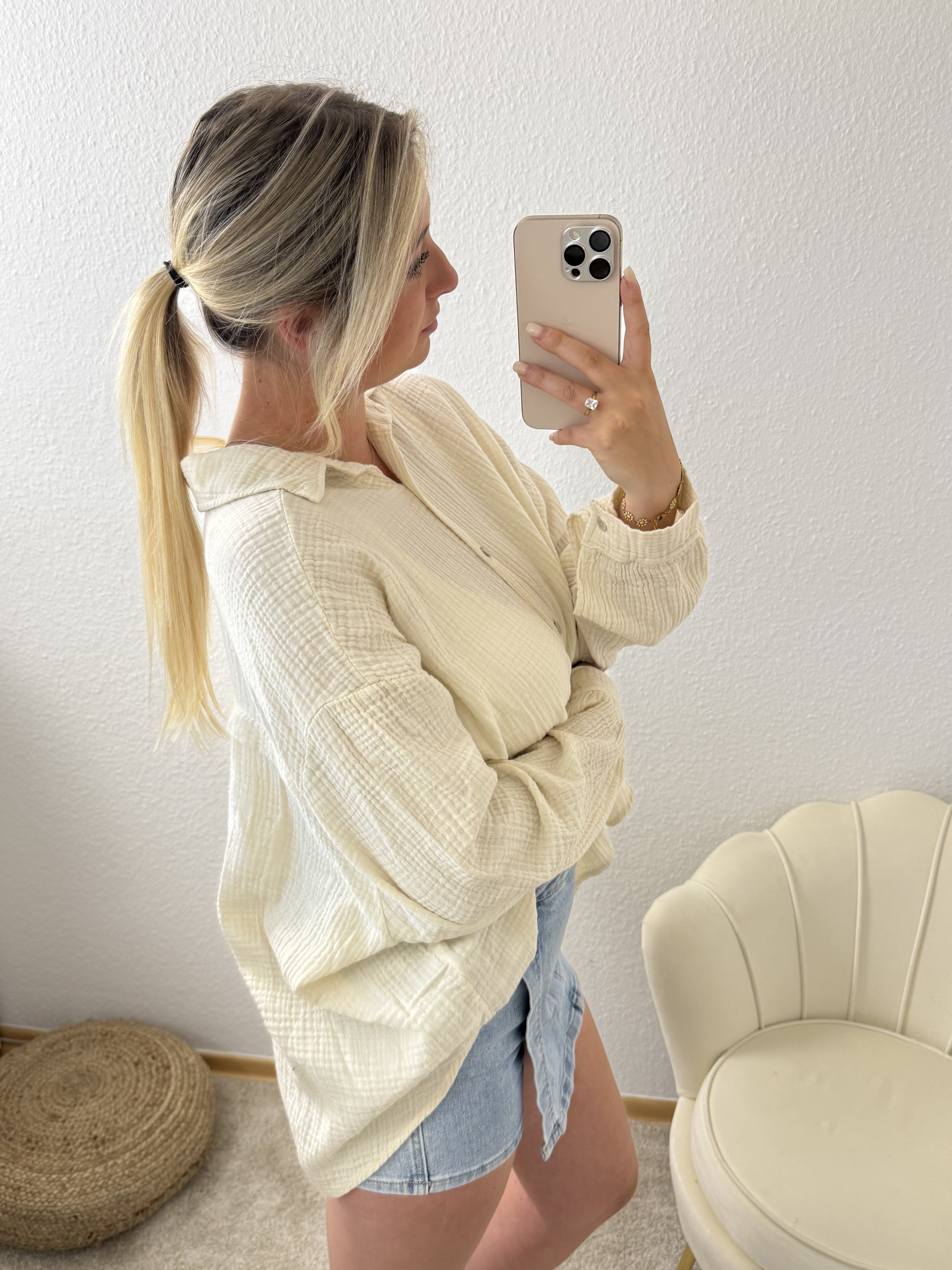 Musselin-Bluse