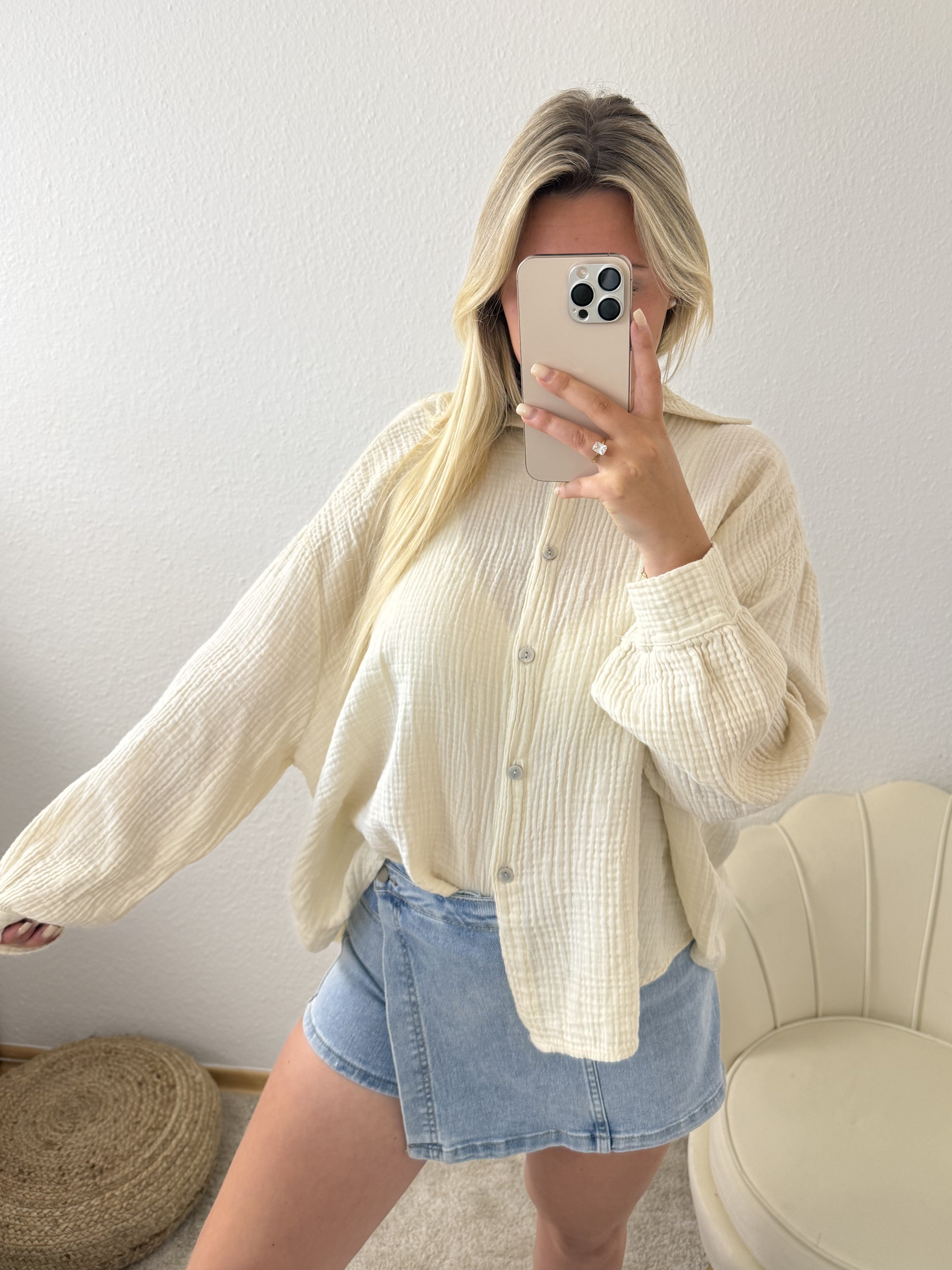 Musselin-Bluse